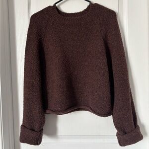 Chocolate Brown Knit Sweater